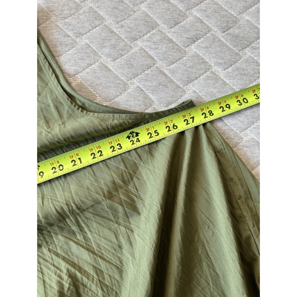 Soft Surroundings Dress Womens 2X Green V Neck Sleeveless Maxi Trapeze Swing - Picture 7 of 7
